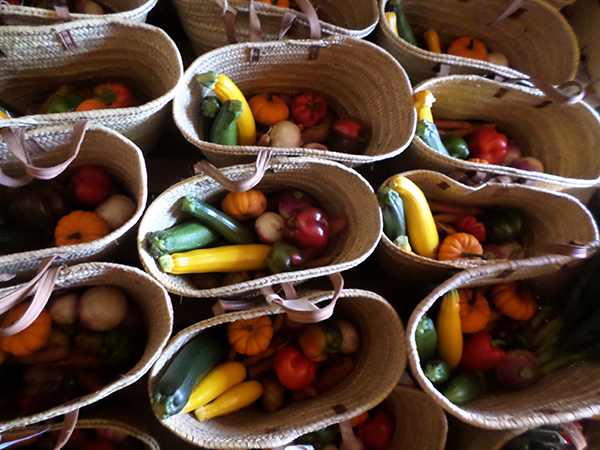 paniers de légumes bio et de saison