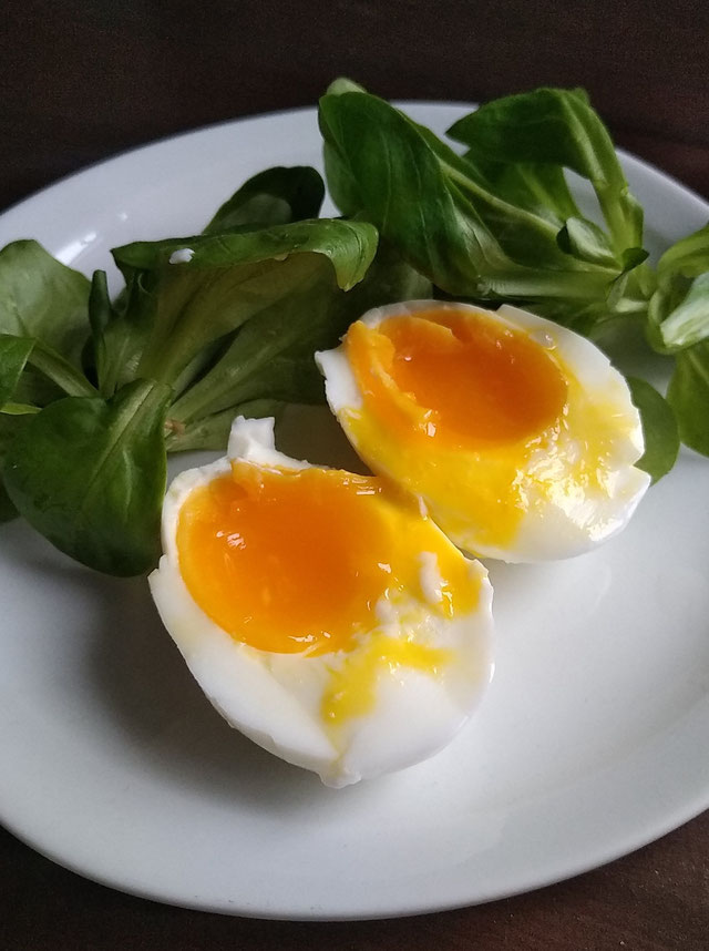 oeuf à la coque de la Ferme du lac